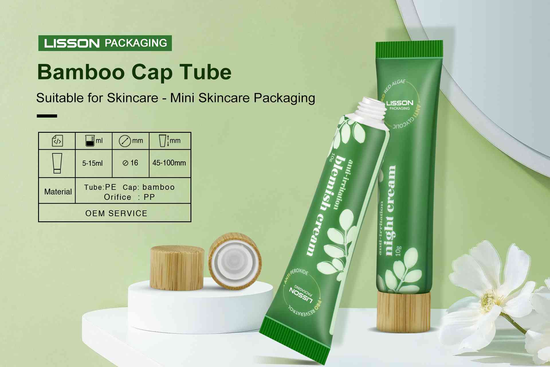 Экологичная косметическая упаковка для Lisson