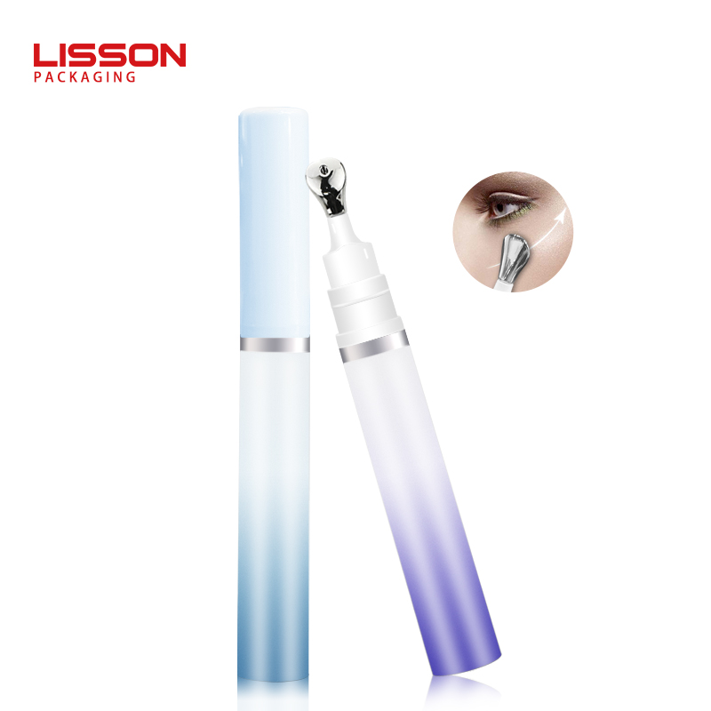 PETG Eye Cream Bottle Container with Zinc Alloy Applicator