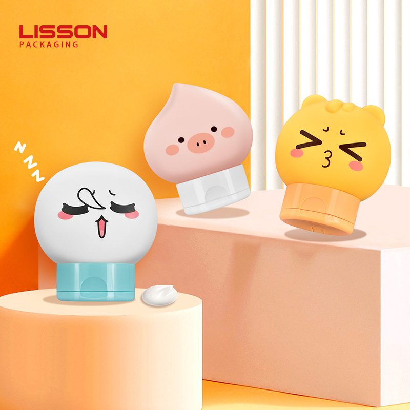 60ml Empty Cute Cartoon Plastic Hand Cream Bottle